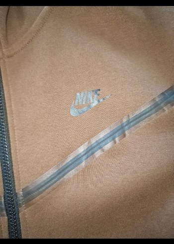 Nike Nike Erkek tech Kahverengi Fermuarlı Sweatshirt