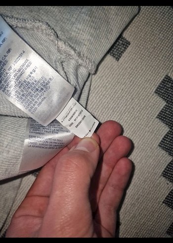 m Beden gri Renk Tommy Hilfiger Gri Kapüşonlu Erkek Sweatshirt