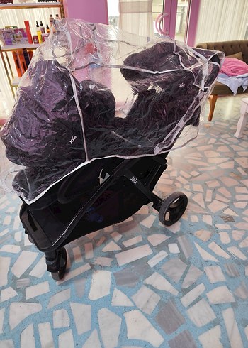 Joie İkiz Bebek Arabası Siyah - Görsel 3