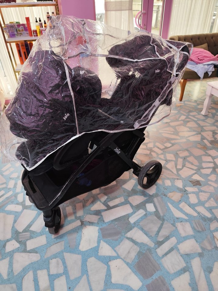 Joie İkiz Bebek Arabası Siyah - Görsel 3