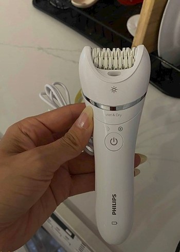 Philips Beyaz Gri Islak Kuru Epilatör - Görsel 2
