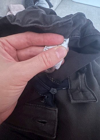 s Beden siyah Renk Siyah Deri Kemerli Mini Etek