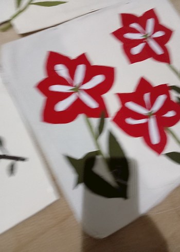  Beden Renkli Bohem Çiçek Desenli El Yapımı Kartlar