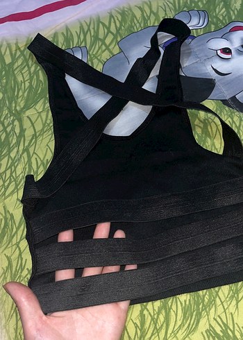 m Beden siyah Renk Siyah Baskılı Atlet