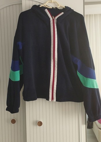 Kadın Çok Renkli Fermuarlı Sweatshirt