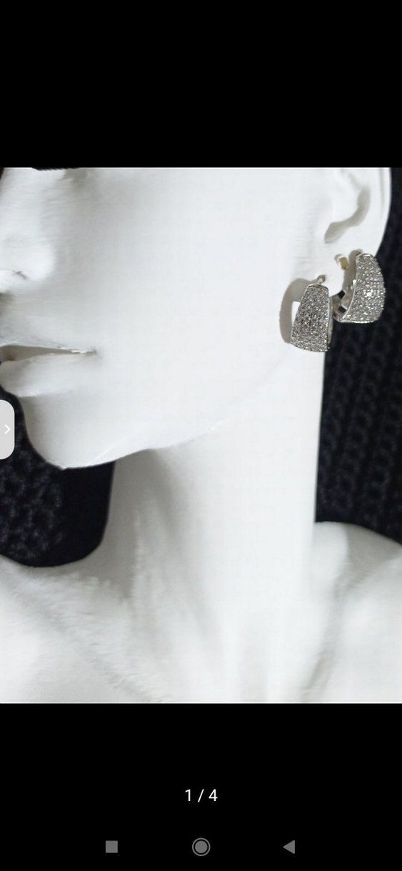 Gri Pul Detaylı Mini Yılan Desenli Küpe - Görsel 2