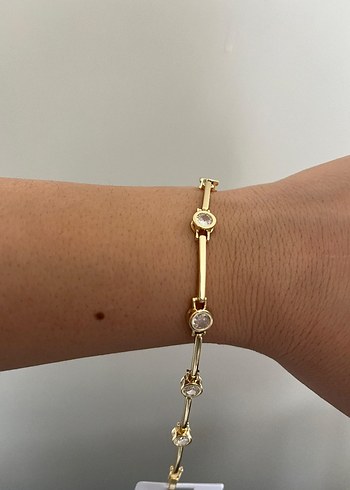 Kadın Bileklik 14 K altın kaplama - Görsel 8