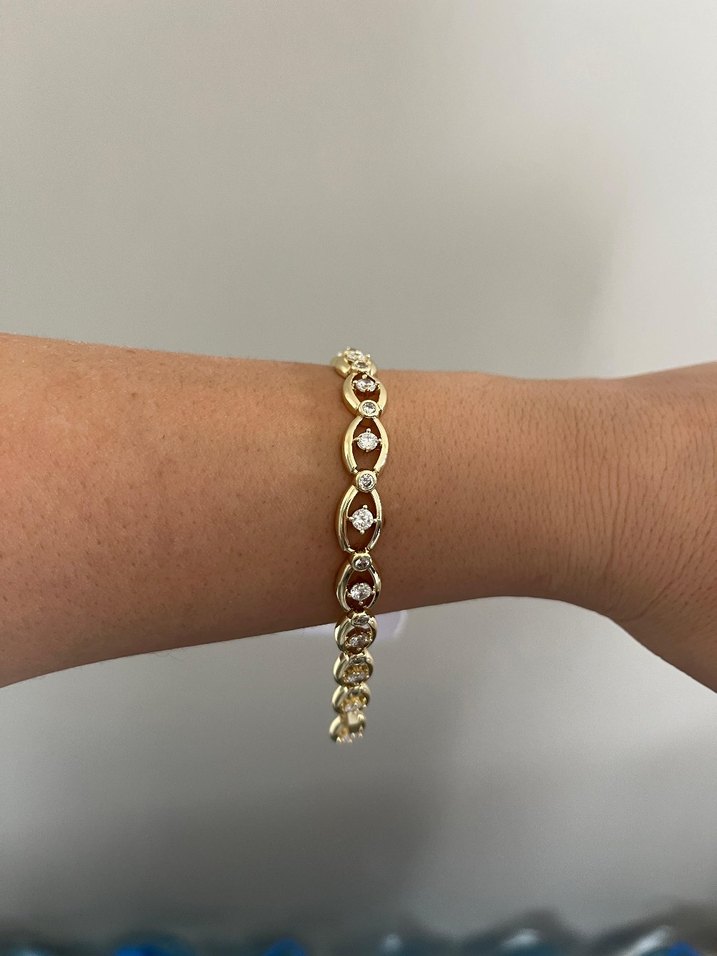 Kadın Bileklik 14 K altın kaplama - Görsel 2