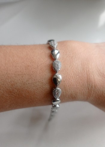 gümüş renk bileklik - Görsel 3