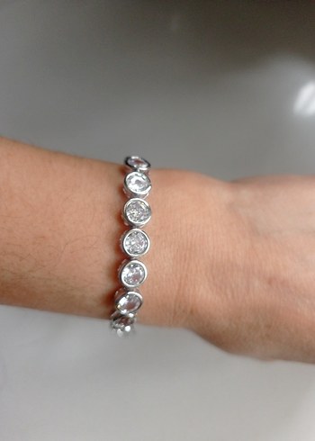 gümüş renk bileklik - Görsel 2