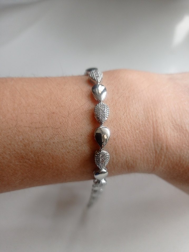 gümüş renk bileklik - Görsel 3