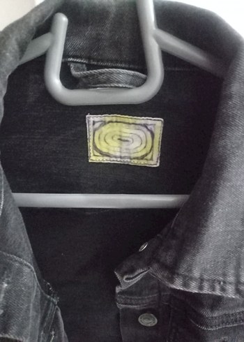 Kadın Siyah Denim Ceket, Düğmeli, İnce Kesim - Görsel 3