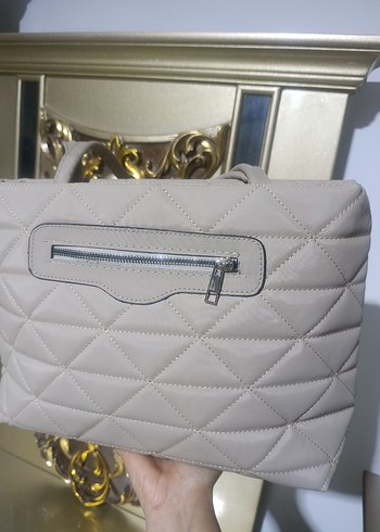 kapitone Kadın Çanta Fermuarlı - Görsel 3