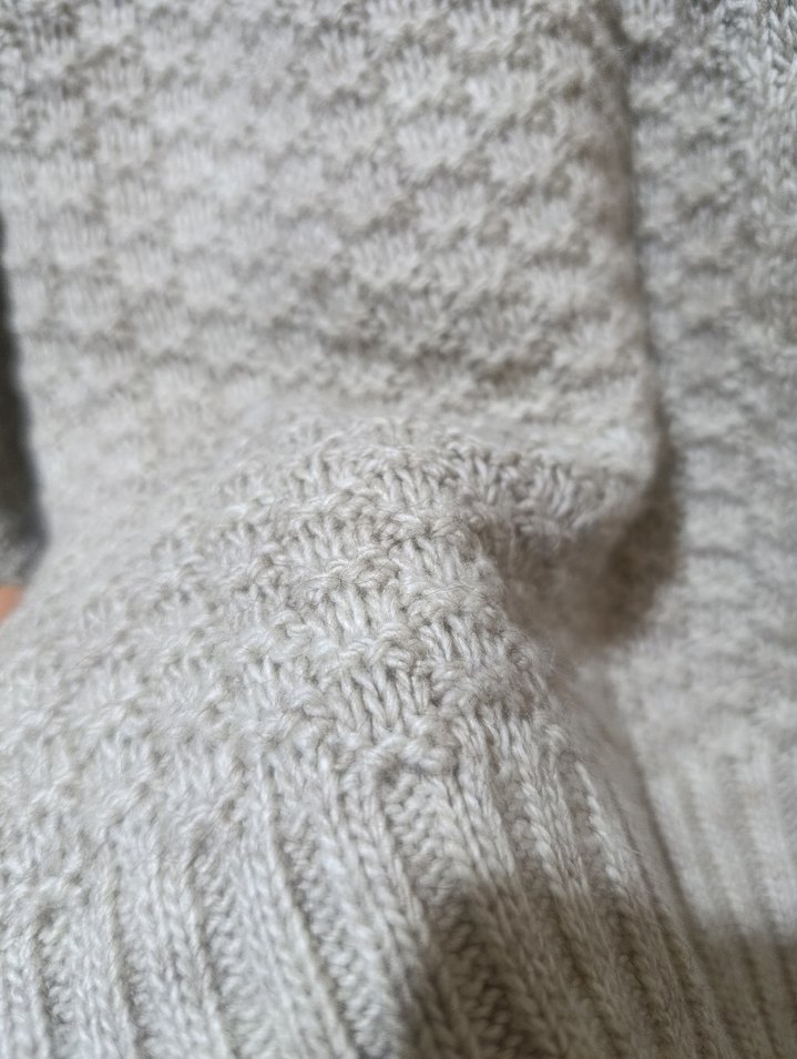 Gri Örgü Kadın Bohem Kazak - Görsel 3