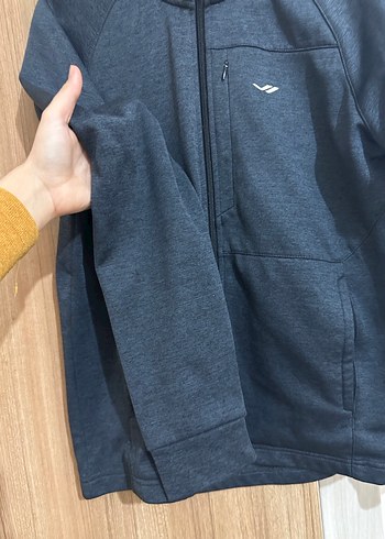 Gri Erkek  Fermuarlı Sweatshirt - Görsel 6
