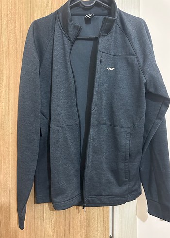 Gri Erkek  Fermuarlı Sweatshirt - Görsel 4