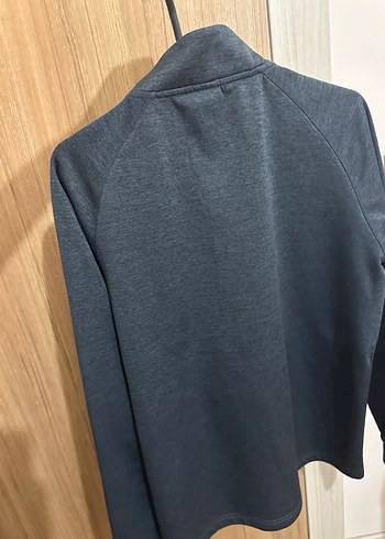 Gri Erkek  Fermuarlı Sweatshirt - Görsel 7