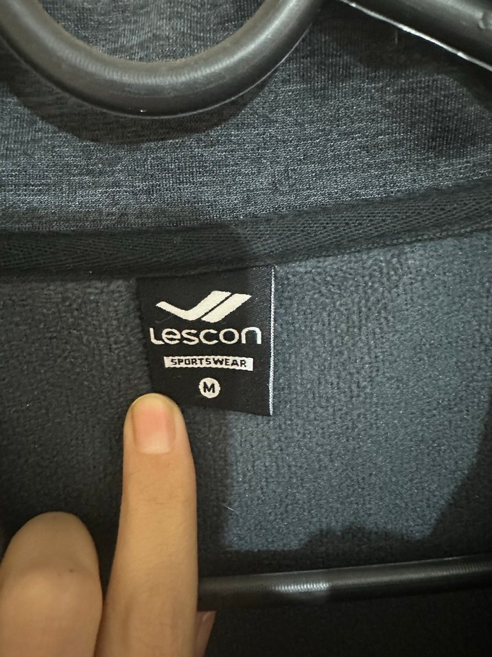 Gri Erkek  Fermuarlı Sweatshirt - Görsel 5