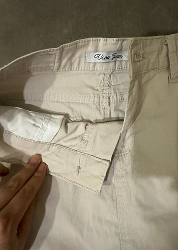 Bej Düz Kesim Kadın Midi Etek - Görsel 2