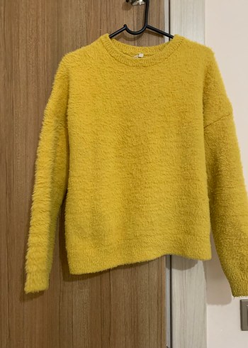 Sarı Kadın Triko Sweatshirt - Görsel 3