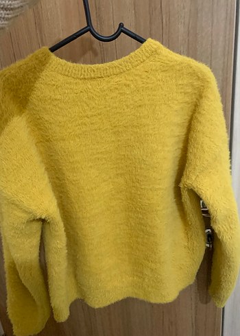 Sarı Kadın Triko Sweatshirt - Görsel 6