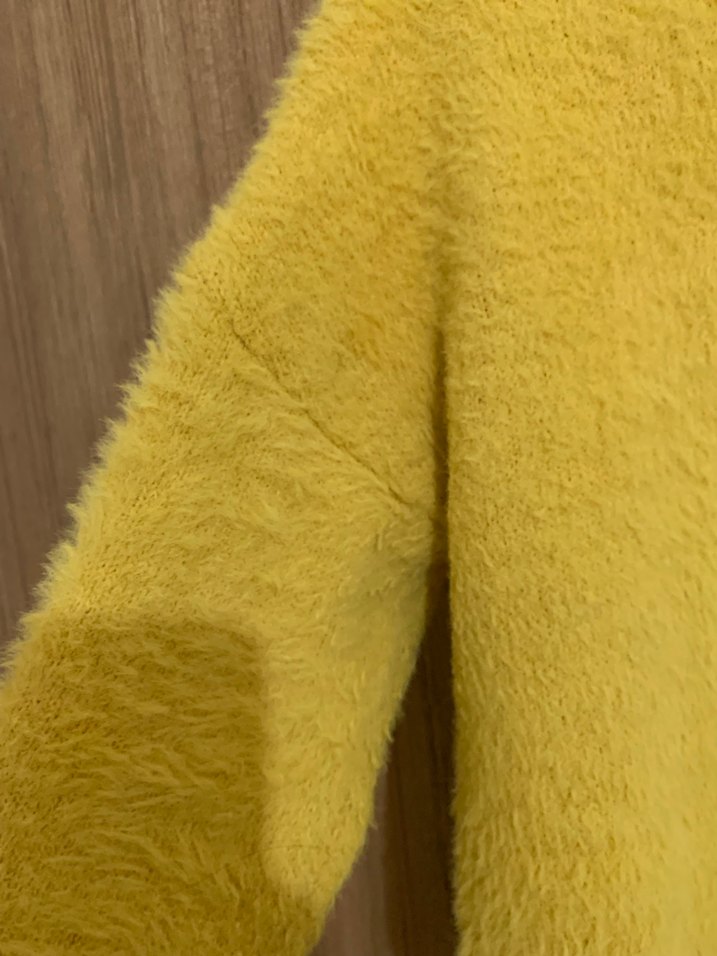 Sarı Kadın Triko Sweatshirt - Görsel 4