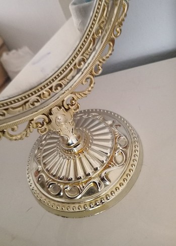 Diğer Parlak Altın Masaüstü Dekoratif Ayna