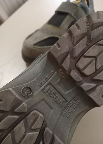 Gri Erkek Outdoor Spor Ayakkabı Velcro - Görsel 5