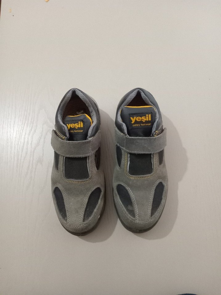 Gri Erkek Outdoor Spor Ayakkabı Velcro - Görsel 3