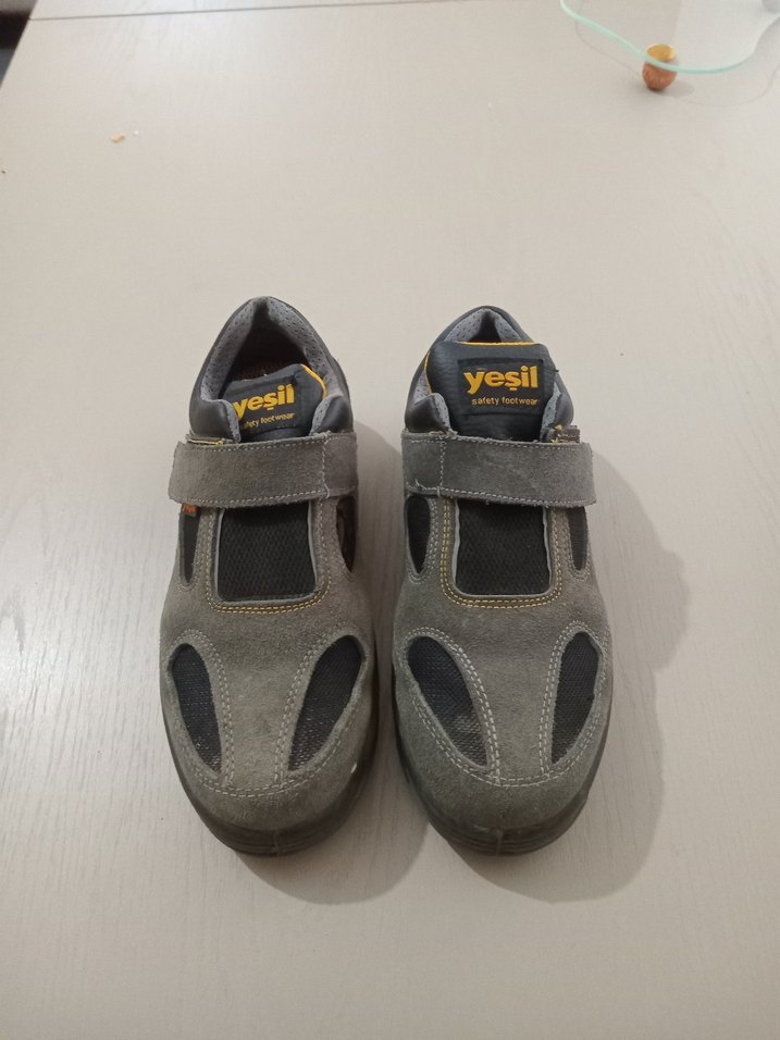 Gri Erkek Outdoor Spor Ayakkabı Velcro - Görsel 2