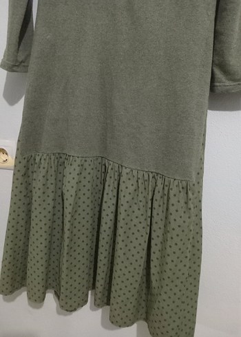 Uzun Kollu, Fırfırlı Salaş Elbise - Görsel 3