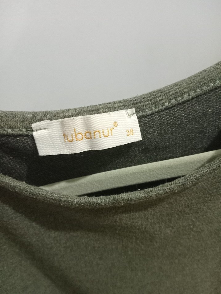 Uzun Kollu, Fırfırlı Salaş Elbise - Görsel 5