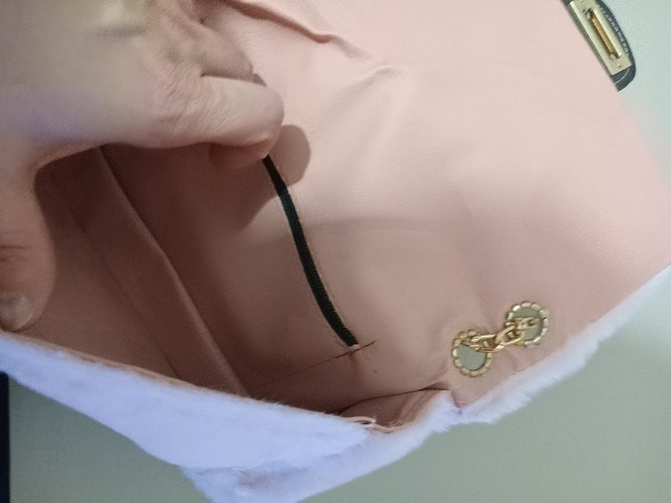 Pembe Kürklü Kadın Çanta - Görsel 4
