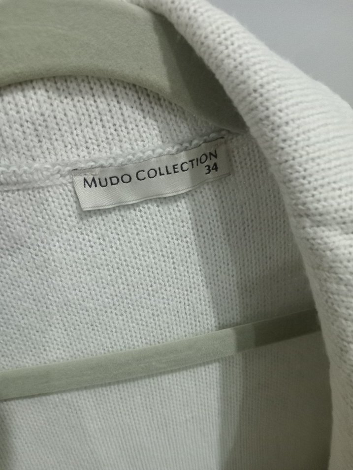 Gri Midi Uzun Kollu Keten Hırka - Görsel 3