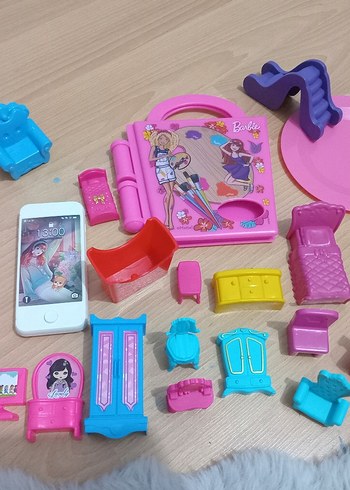 Renkli Barbie Mini Oyun Seti - Görsel 5