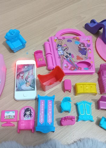 Renkli Barbie Mini Oyun Seti - Görsel 3