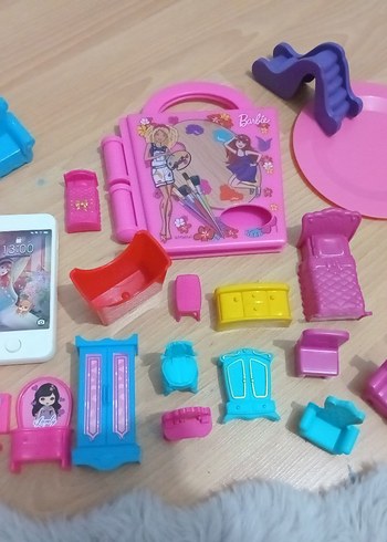 Renkli Barbie Mini Oyun Seti - Görsel 2