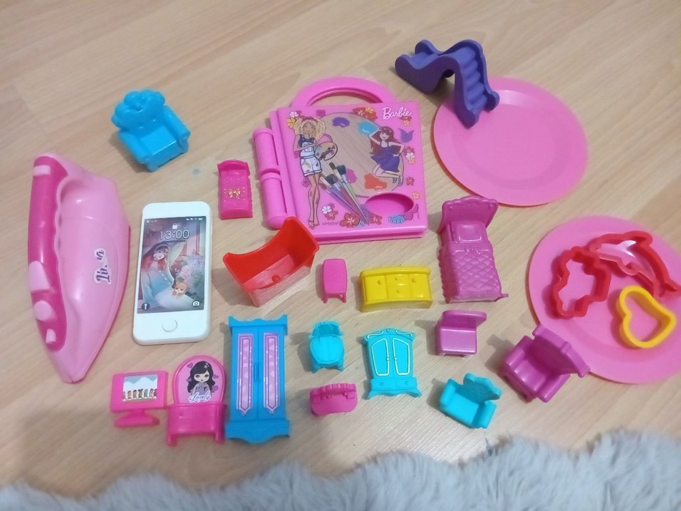 Renkli Barbie Mini Oyun Seti - Görsel 2