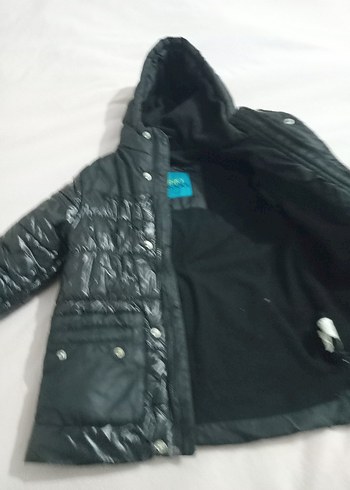 Düğmeli Siyah Erkek Çocuk Mont - Görsel 4