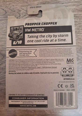 Hot Wheels Propper Chopper Helikopter Oyuncak
