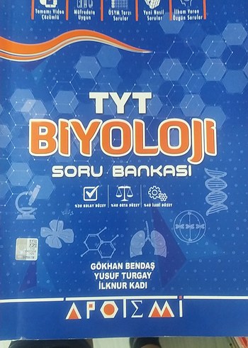 APOTEMİ TYT Biyoloji Soru Bankası