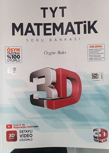 3 D tyt matematik kullanılmış