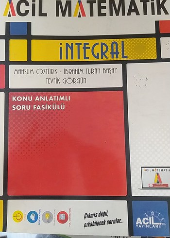 Acil Matematik İntegral Konu Anlatımlı Soru Fasikülü