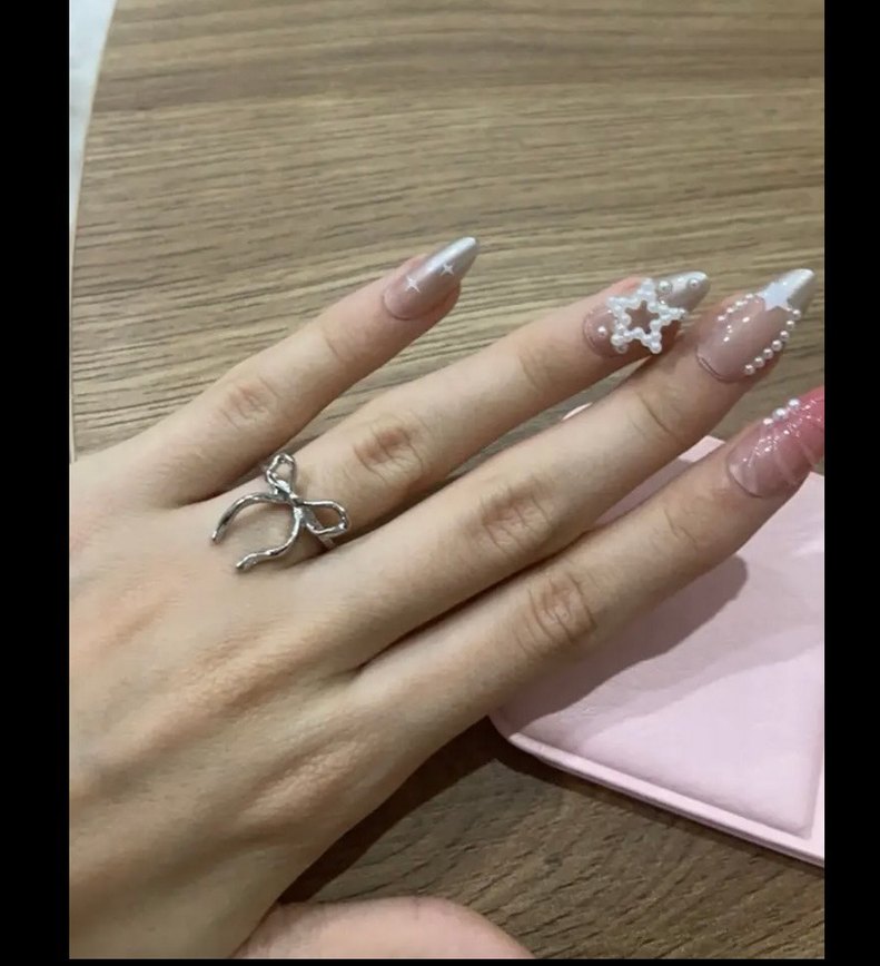 Pastel Pembe 3D Tırnak Süslemeleri - Görsel 4