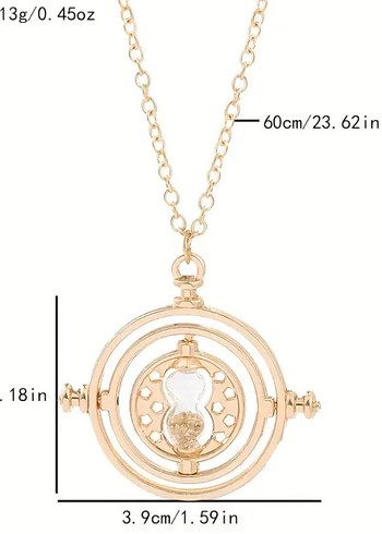 Harry Potter 360° Dönebilen Zaman Dönüştürücü Kolye - Görsel 3