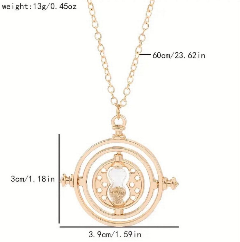 Harry Potter 360° Dönebilen Zaman Dönüştürücü Kolye - Görsel 3