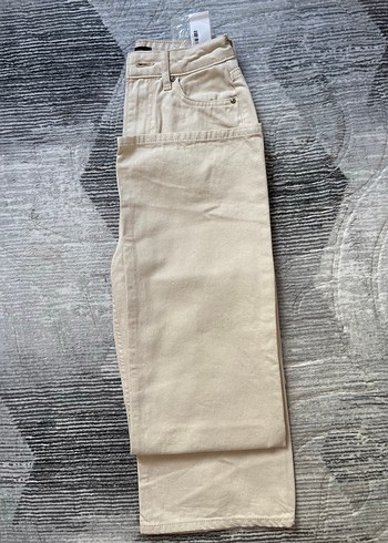 s Beden Bej Regular Fit Midi Kot Pantolon