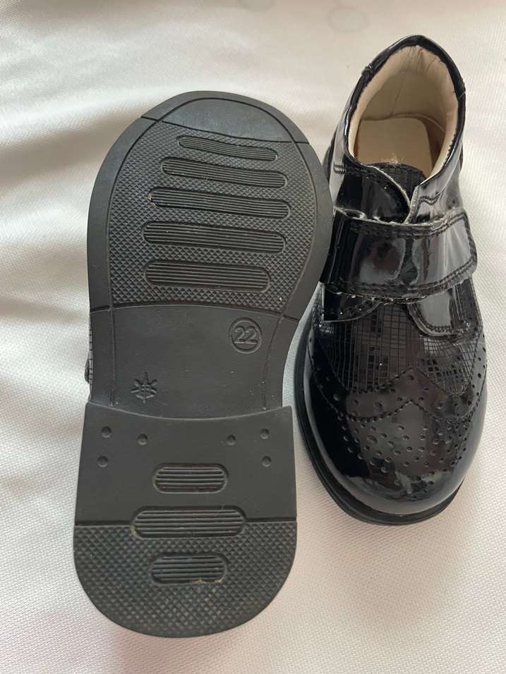 Koyu Siyah Desenli Erkek Çocuk Özel Ayakkabı - Görsel 2