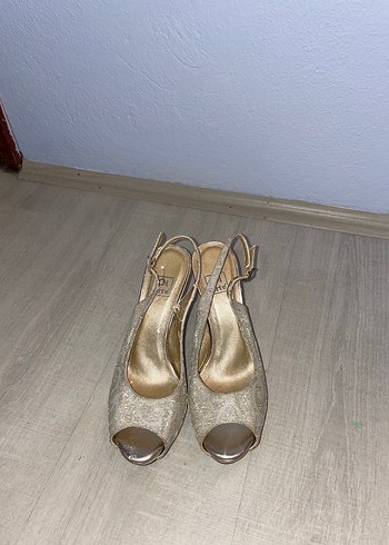 Oi Arte Golden Topuklu Ayakkabı - Görsel 5