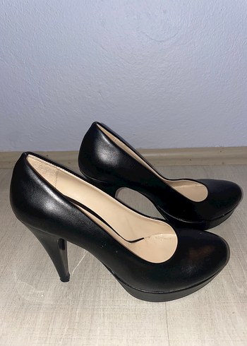 Siyah Platform Topuklu Kadın Ayakkabı Perla - Görsel 4